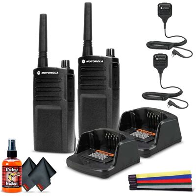 2 x Motorola RMU2040 On-Site 2-Way Radio (RMU2040) - 2 Pack With Mic Bundle - Black 2 x Motorola RMU2040 On-Site 2-Way Radio (RMU2040) - 2 Pack With Mic Bundle - Black