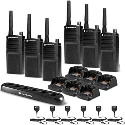 Solutions - 6 x Motorola RMU2040 On-Site 2-Way Radio (RMU2040) - 6 Pack With Mics Bundle - Black Solutions - 6 x Motorola RMU2040 On-Site 2-Way Radio (RMU2040) - 6 Pack With Mics Bundle - Black