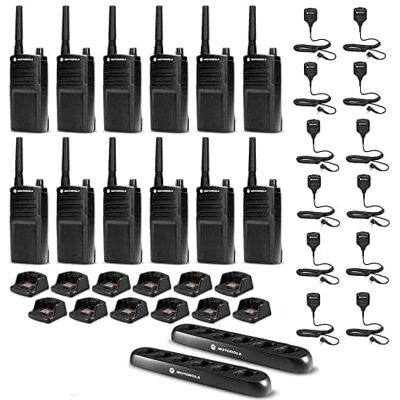Solutions - 12 x Motorola RMU2040 On-Site 2-Way Radio (RMU2040) - 12 Pack With Mics Bundle - Black Solutions - 12 x Motorola RMU2040 On-Site 2-Way Radio (RMU2040) - 12 Pack With Mics Bundle - Black