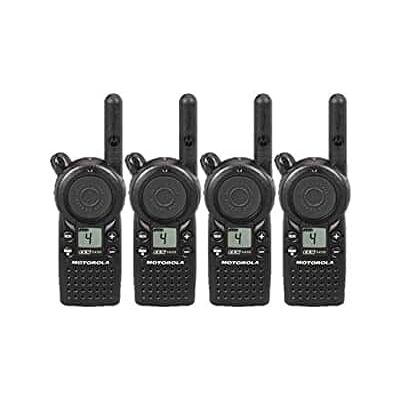 4 Pack of Motorola CLS1410 Two Way Radio Walkie Talkies (UHF) - Black 4 Pack of Motorola CLS1410 Two Way Radio Walkie Talkies (UHF) - Black