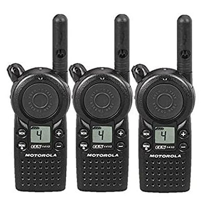 Motorola - 3 x CLS1410 Two way Radio Walkie Talkies (UHF) - Black Motorola - 3 x CLS1410 Two way Radio Walkie Talkies (UHF) - Black