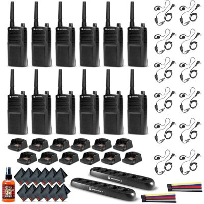 12 x Motorola RMU2040 On-Site 2-Way Radio (RMU2040) - 12 Pack With Mics Starter Bundle - Black 12 x Motorola RMU2040 On-Site 2-Way Radio (RMU2040) - 12 Pack With Mics Starter Bundle - Black