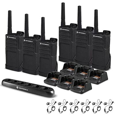 Solutions - 6 x Motorola RMM2050 On-Site 2-Way Radio (RMM2050) - 6 Pack With Mics Bundle - Black Solutions - 6 x Motorola RMM2050 On-Site 2-Way Radio (RMM2050) - 6 Pack With Mics Bundle - Black