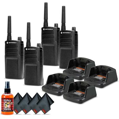 4 x Motorola RMU2040 On-Site 2-Way Radio (RMU2040) - 4 Pack Ultimate Bundle - Black 4 x Motorola RMU2040 On-Site 2-Way Radio (RMU2040) - 4 Pack Ultimate Bundle - Black