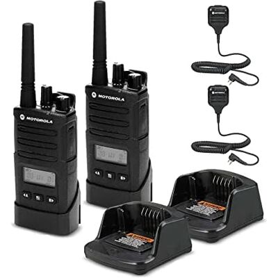 Solutions - 2 x Motorola RMU2080d On-Site 2-Way Radio with Display - 2 Pack With Mic Bundle - Black Solutions - 2 x Motorola RMU2080d On-Site 2-Way Radio with Display - 2 Pack With Mic Bundle - Black