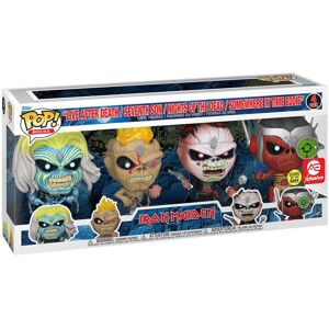Iron Maiden - Funko POP! ROCKS: Iron Maiden - Eddie 4PK Glow in the Dark Box Set (AE Exclusive) - COLLECTIBLES - Multicolor Iron Maiden - Funko POP! ROCKS: Iron Maiden - Eddie 4PK Glow in the Dark Box Set (AE Exclusive) - COLLECTIBLES - Multicolor