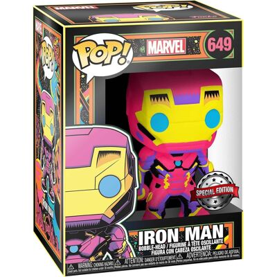 Funko - 48846 Pop! Marvel Black Light Iron Man Collectable Toy, Multicolour Funko - 48846 Pop! Marvel Black Light Iron Man Collectable Toy, Multicolour