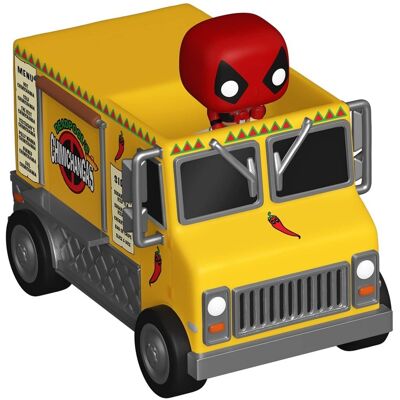 Funko - Bitty POP! Ride: Marvel - Deadpool with Chimichanga Truck - COLLECTIBLES - Multicolor Funko - Bitty POP! Ride: Marvel - Deadpool with Chimichanga Truck - COLLECTIBLES - Multicolor