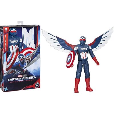 Hasbro - Collectibles - Marvel Avengers - Titan Hero Series - 12" Deluxe Captain America Brave New - Collectibles - Multicolor Hasbro - Collectibles - Marvel Avengers - Titan Hero Series - 12" Deluxe Captain America Brave New - Collectibles - Multicolor