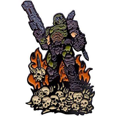 PopMarket - DOOM Eternal - Limited Edition Pin Badge - Doom Slayer - COLLECTIBLES - Multicolor PopMarket - DOOM Eternal - Limited Edition Pin Badge - Doom Slayer - COLLECTIBLES - Multicolor