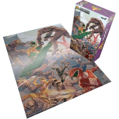 Super7 - Mighty Morphin Power Rangers - Rangers Grouped Foil Puzzle - COLLECTIBLES - Multicolor Super7 - Mighty Morphin Power Rangers - Rangers Grouped Foil Puzzle - COLLECTIBLES - Multicolor