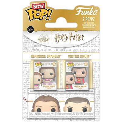 Funko - Bitty POP: Harry Potter and the Goblet of Fire 2-Pack - Hermione & Krum - COLLECTIBLES - Multicolor Funko - Bitty POP: Harry Potter and the Goblet of Fire 2-Pack - Hermione & Krum - COLLECTIBLES - Multicolor