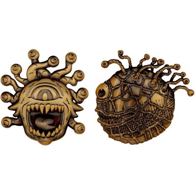 Dungeons & Dragons - 50th Anniversary Beholder Twin Medallion Set - Brown Dungeons & Dragons - 50th Anniversary Beholder Twin Medallion Set - Brown