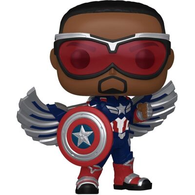 Funko - POP! MARVEL: Captain America: Brave New World - Captain America (Sam Wilson) - COLLECTIBLES - Multicolor Funko - POP! MARVEL: Captain America: Brave New World - Captain America (Sam Wilson) - COLLECTIBLES - Multicolor