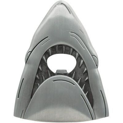 Fanattik - Jaws 50th Anniversary Shark Magnetic Metal Bottle Opener - Silver Fanattik - Jaws 50th Anniversary Shark Magnetic Metal Bottle Opener - Silver