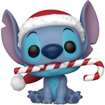 Funko - POP! Disney: Stitch Holiday - Stitch with CC - COLLECTIBLES - Multicolor Funko - POP! Disney: Stitch Holiday - Stitch with CC - COLLECTIBLES - Multicolor