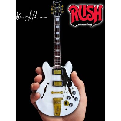 Axe Heaven - Alex Lifeson - Rush Alex Lifeson Gibson ES-355 Alpine White Mini Guitar Replica - COLLECTIBLES - Multicolor Axe Heaven - Alex Lifeson - Rush Alex Lifeson Gibson ES-355 Alpine White Mini Guitar Replica - COLLECTIBLES - Multicolor