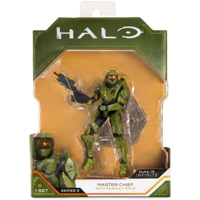 Jazwares - Halo Infinite: Master Chief with Assault Rifle - 4" Action Figure Jazwares - Halo Infinite: Master Chief with Assault Rifle - 4" Action Figure