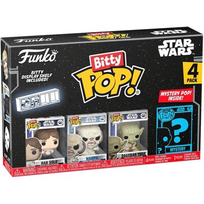 Funko - Bitty POP!: Star Wars: The Empire Strikes Back S2 - Han 4-Pack - COLLECTIBLES - Multicolor Funko - Bitty POP!: Star Wars: The Empire Strikes Back S2 - Han 4-Pack - COLLECTIBLES - Multicolor