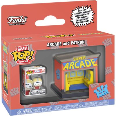 Funko - Bitty POP! Towns: City Arcade and Patron - COLLECTIBLES - Multicolor Funko - Bitty POP! Towns: City Arcade and Patron - COLLECTIBLES - Multicolor