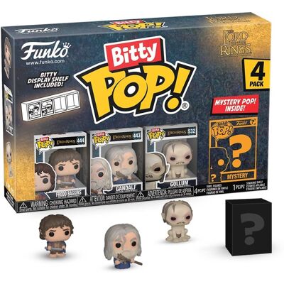Funko - BITTY POP!: Lord of the Rings - Frodo 4-Pack - COLLECTIBLES - Multicolor Funko - BITTY POP!: Lord of the Rings - Frodo 4-Pack - COLLECTIBLES - Multicolor