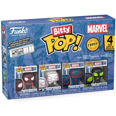 Funko - Bitty POP!: Spider-Man - Miles Morales 4-Pack - COLLECTIBLES - Multicolor Funko - Bitty POP!: Spider-Man - Miles Morales 4-Pack - COLLECTIBLES - Multicolor