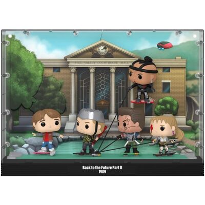 Funko - POP! Moments Deluxe: Back to the Future II - Hoverboard Chase - COLLECTIBLES - Multicolor Funko - POP! Moments Deluxe: Back to the Future II - Hoverboard Chase - COLLECTIBLES - Multicolor