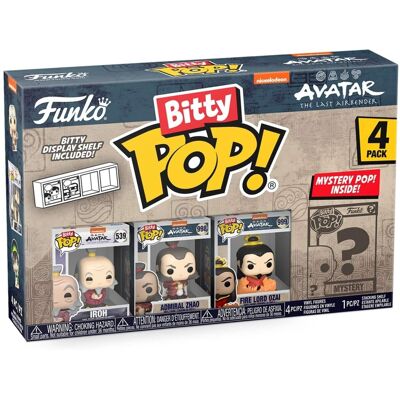 Funko - BITTY POP!: Avatar: The Last Airbender - Iroh 4PK - COLLECTIBLES - Multicolor Funko - BITTY POP!: Avatar: The Last Airbender - Iroh 4PK - COLLECTIBLES - Multicolor