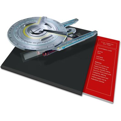 PopMarket - Star Trek: Lower Decks - Starship Library Vol. 2 - U.S.S. Cerritos NCC-75667 Die-Cast Ship & Book - COLLECTIBLES - Multicolor PopMarket - Star Trek: Lower Decks - Starship Library Vol. 2 - U.S.S. Cerritos NCC-75667 Die-Cast Ship & Book - COLLECTIBLES - Multicolor