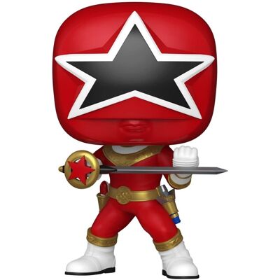 Funko - POP! Television: Power Rangers Zeo - Red Zeo Ranger - COLLECTIBLES - Multicolor Funko - POP! Television: Power Rangers Zeo - Red Zeo Ranger - COLLECTIBLES - Multicolor