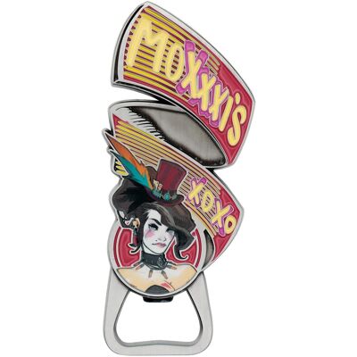 Fanattik - Borderlands Mad Moxxi Magnetic Enamel Metal Bottle Opener - Multi-Colored Fanattik - Borderlands Mad Moxxi Magnetic Enamel Metal Bottle Opener - Multi-Colored