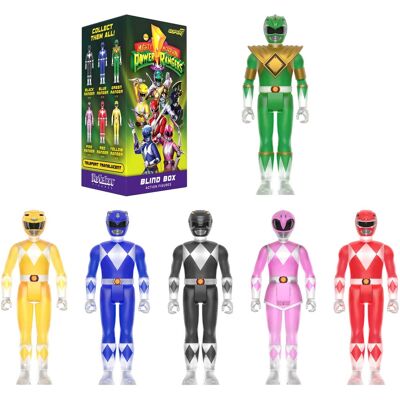 Super7 - Mighty Morphin Power Rangers - Reaction Blind Box Wv1 - 12pc Flat - COLLECTIBLES - Multicolor Super7 - Mighty Morphin Power Rangers - Reaction Blind Box Wv1 - 12pc Flat - COLLECTIBLES - Multicolor