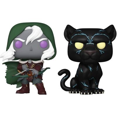 Funko - POP! Games: Dungeons & Dragons S2 - Drizzt & Guenhwyvar 2-Pack (D&D) - COLLECTIBLES - Multicolor Funko - POP! Games: Dungeons & Dragons S2 - Drizzt & Guenhwyvar 2-Pack (D&D) - COLLECTIBLES - Multicolor