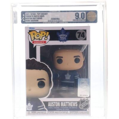 Toronto Maple Leafs NHL Funko POP Vinyl Figure Auston Matthews (Home Uniform) Rated AFA 9 - Blue Toronto Maple Leafs NHL Funko POP Vinyl Figure Auston Matthews (Home Uniform) Rated AFA 9 - Blue
