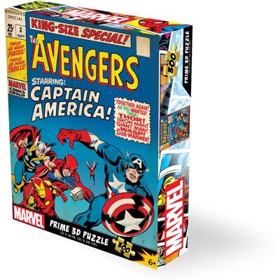 PopMarket - Marvel Comics The Avengers #3 300pc 18x12 in 3D Lenticular Puzzle - COLLECTIBLES - Multicolor PopMarket - Marvel Comics The Avengers #3 300pc 18x12 in 3D Lenticular Puzzle - COLLECTIBLES - Multicolor