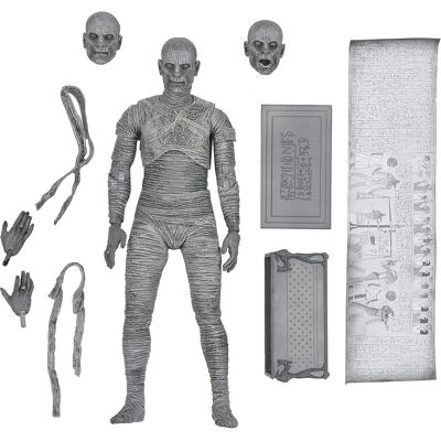 NECA - Universal Monsters 7 Inch Scale Action Figure The Mummy (Black & White) - Gray NECA - Universal Monsters 7 Inch Scale Action Figure The Mummy (Black & White) - Gray