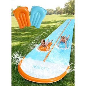 Joyfy - 32.5ft Double Lane Water Slide with 2 Inflatable Boards – Backyard Summer Sprinkler Toy for Kids & Adults Joyfy - 32.5ft Double Lane Water Slide with 2 Inflatable Boards – Backyard Summer Sprinkler Toy for Kids & Adults