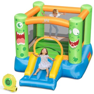 Costway - Inflatable Bounce House Jumper Castle Kids Playhouse with 480W Blower - Multicolor Costway - Inflatable Bounce House Jumper Castle Kids Playhouse with 480W Blower - Multicolor