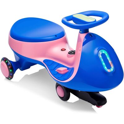 Winado - 12V Electric Wiggle Car with Pedal for Kids, 2 Speed Ride-On Car Toy, 2 in 1 Rechargeable Battery, Anti-Rollover - Blue & Pink Winado - 12V Electric Wiggle Car with Pedal for Kids, 2 Speed Ride-On Car Toy, 2 in 1 Rechargeable Battery, Anti-Rollover - Blue & Pink