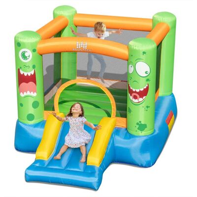 Costway - Inflatable Bounce House, Monster Theme Bouncy Castle with Slide, Stakes Costway - Inflatable Bounce House, Monster Theme Bouncy Castle with Slide, Stakes