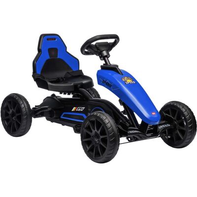Aosom - Kids Pedal Go Kart, Outdoor Ride on Toys with Swing Axle, Adjustable Seat, Handbrake, 4 Shock-Absorbing Wheels Aosom - Kids Pedal Go Kart, Outdoor Ride on Toys with Swing Axle, Adjustable Seat, Handbrake, 4 Shock-Absorbing Wheels