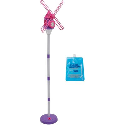 Topteng - Windmill Bubble Machine – Standing, 10 Nozzles, 51" Adjustable Height, Light, 130ml Tank, Fit for Outdoor Kids Party - Pink Topteng - Windmill Bubble Machine – Standing, 10 Nozzles, 51" Adjustable Height, Light, 130ml Tank, Fit for Outdoor Kids Party - Pink