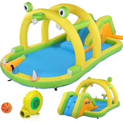 Winado - Inflatable Water Park with Blower, Climbing Wall, Water Gun & Splash Pool – Kids Backyard Water Slide for Summer Outdoor Winado - Inflatable Water Park with Blower, Climbing Wall, Water Gun & Splash Pool – Kids Backyard Water Slide for Summer Outdoor