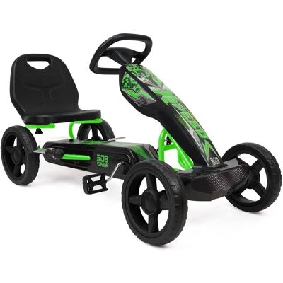 509 Crew - Xspeed Pedal Go-Kart - Green & Black Kids Ride-On, Adjustable Seat, 4+ 509 Crew - Xspeed Pedal Go-Kart - Green & Black Kids Ride-On, Adjustable Seat, 4+