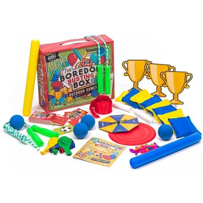 Professor Puzzle - Outdoor Boredom Busting Box - 45 Fun Games for Outdoor Picnic Party Activities - Multi-Color Professor Puzzle - Outdoor Boredom Busting Box - 45 Fun Games for Outdoor Picnic Party Activities - Multi-Color