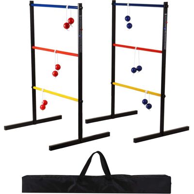 GSE Games & Sports Expert - Quality Metal Ladder Ball Toss Game Set with Ladder Bolas & Carrying Case GSE Games & Sports Expert - Quality Metal Ladder Ball Toss Game Set with Ladder Bolas & Carrying Case