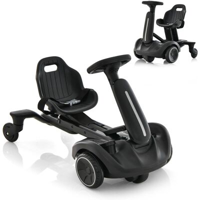 Costway - 6V Kids Ride On Drift Car Electric Drifting Go Kart for Kids with 360° Spin - Dark Costway - 6V Kids Ride On Drift Car Electric Drifting Go Kart for Kids with 360° Spin - Dark