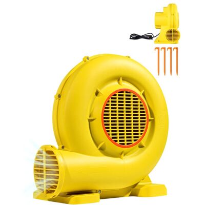 VEVOR - Inflatable Blower, 380W&450W,0.5 & 0.6 HP Bounce House Blower, Pump Commercial Air Blower for Inflatables, Bouncy Castle - Yellow VEVOR - Inflatable Blower, 380W&450W,0.5 & 0.6 HP Bounce House Blower, Pump Commercial Air Blower for Inflatables, Bouncy Castle - Yellow