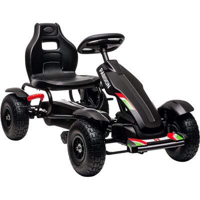Loheer - Kids Pedal Go Kart, Outdoor Ride on Toys with Adjustable Seat, Sharp Handling, Handbrake, Black Loheer - Kids Pedal Go Kart, Outdoor Ride on Toys with Adjustable Seat, Sharp Handling, Handbrake, Black