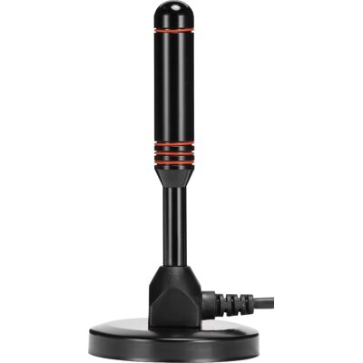 Core Innovations - Amplified Magnetic Indoor HDTV Antenna 60-Mile Range with 3G/4G LTE Filter - Black Core Innovations - Amplified Magnetic Indoor HDTV Antenna 60-Mile Range with 3G/4G LTE Filter - Black